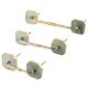 Green Square Quartz Stone Bridge Handles Online